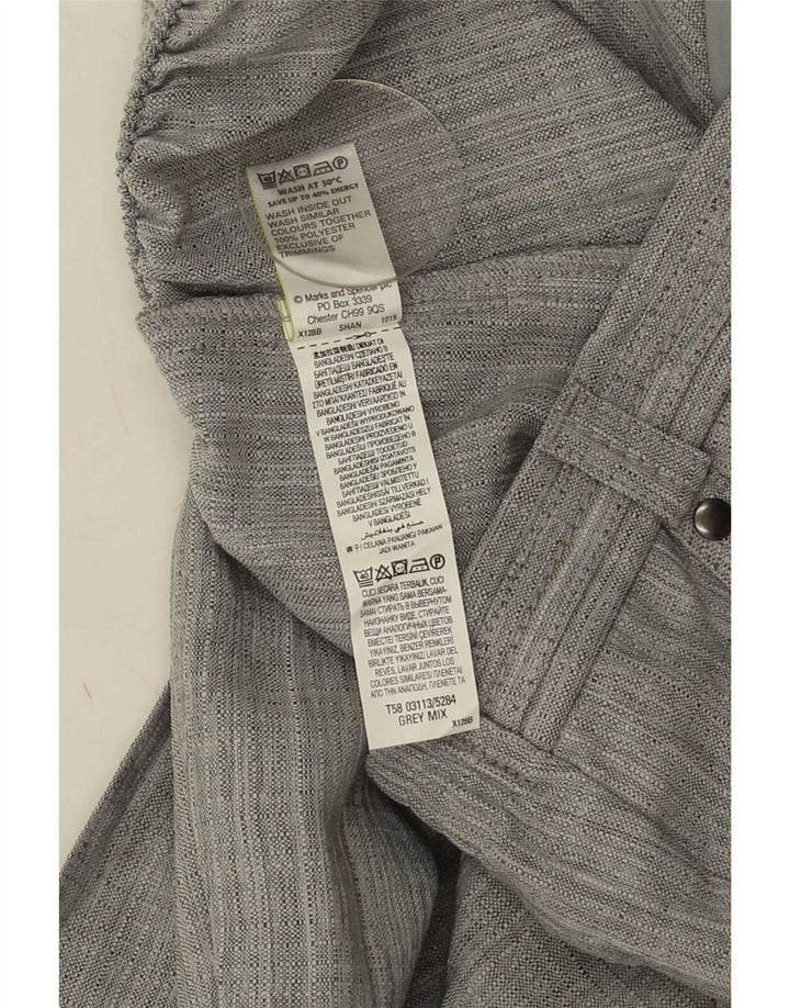 Женские короткие повседневные брюки Marks & Spencer UK 12 Medium W30 L27 Серые