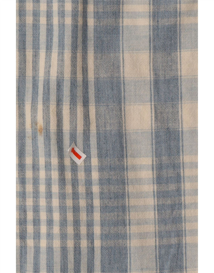 J. CREW Mens Shirt Medium Blue Check Cotton Vintage J. Crew and Second-Hand J. Crew from Messina Hembry 