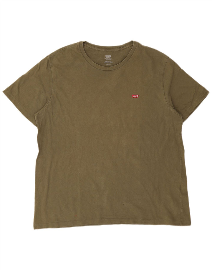 Мужская стандартная футболка Levi's Top XL Хаки Хлопок
