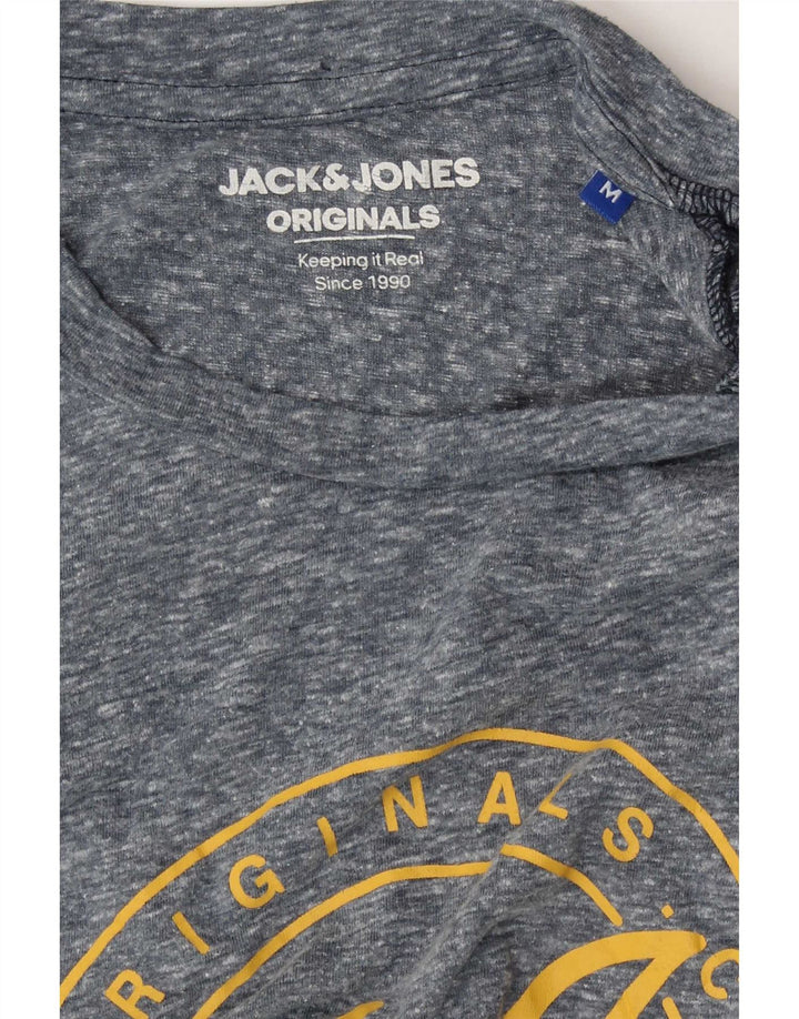 Мужская футболка с рисунком Jack & Jones, средний синий в крапинку