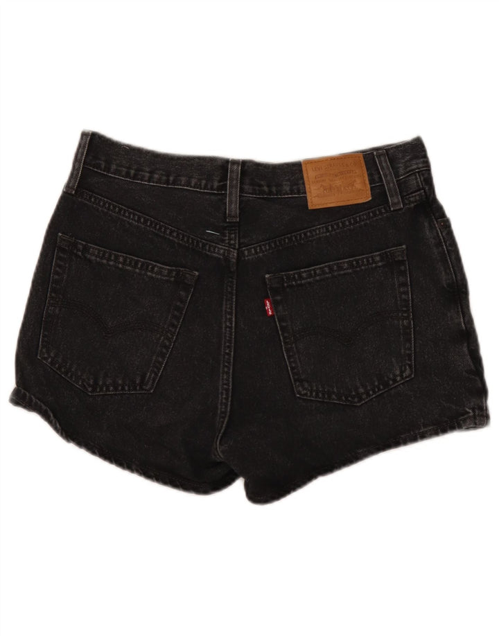 Женские джинсовые шорты Levi's W28, хлопковые, среднего размера, черные