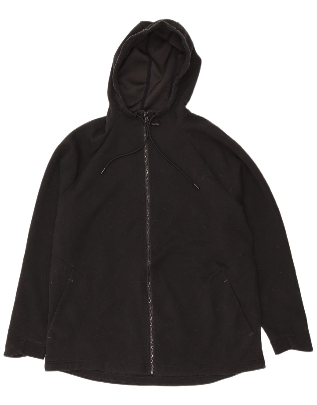 Мужской свитер с капюшоном на молнии RUSSELL ATHLETIC UK 42/44, большой черный полиэстер