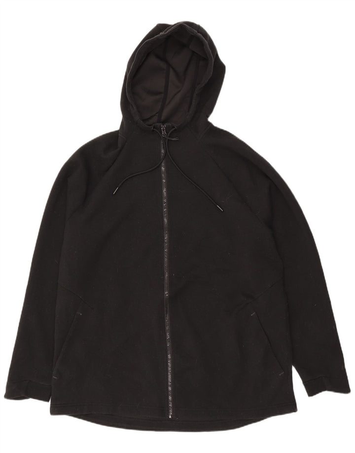 Мужской свитер с капюшоном на молнии RUSSELL ATHLETIC UK 42/44, большой черный полиэстер