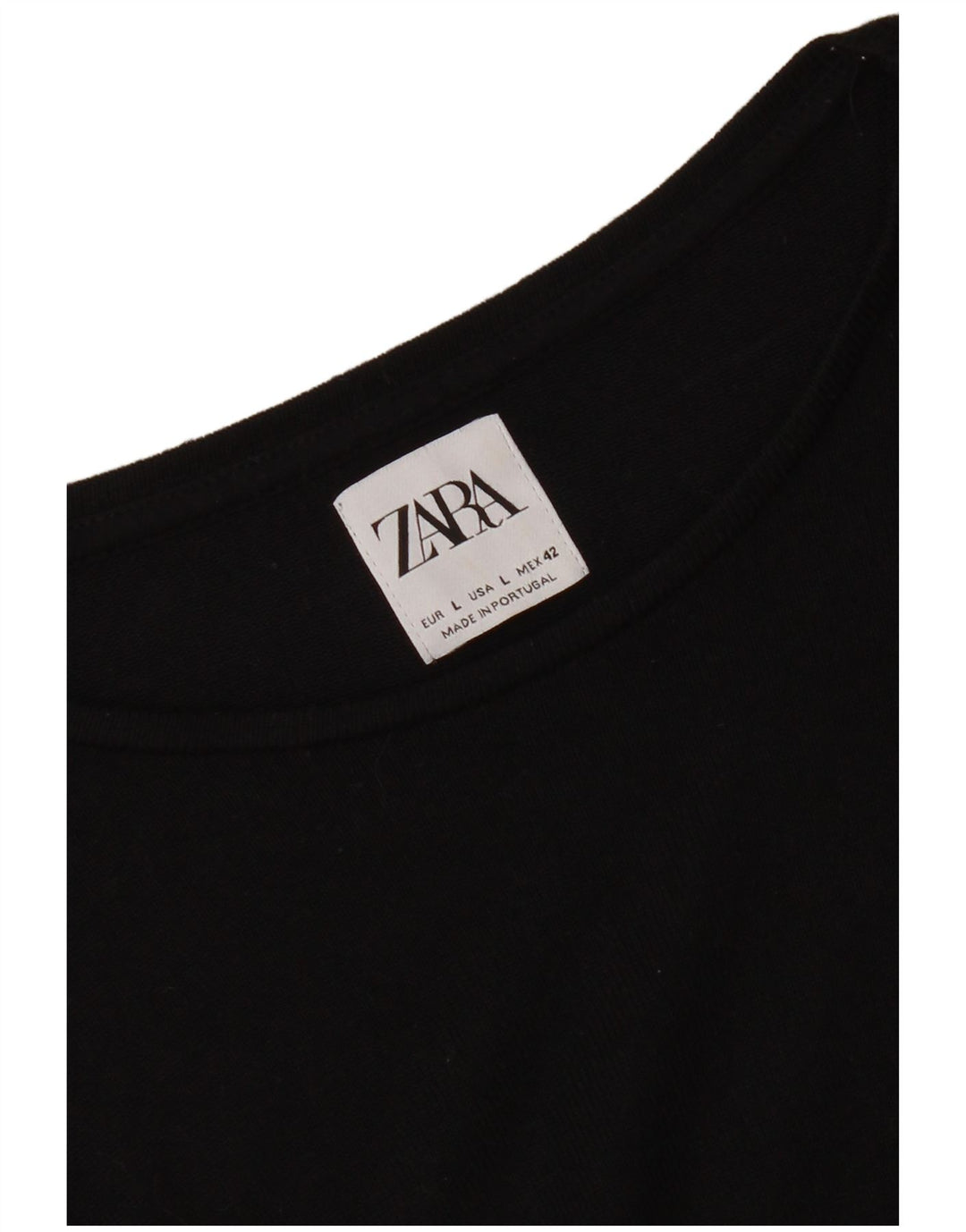 Женская футболка Zara Top UK 16, большая черная