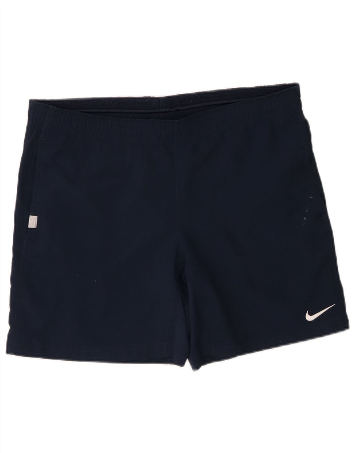 Мужские спортивные шорты Nike Dri Fit, маленькие темно-синие, полиэстер