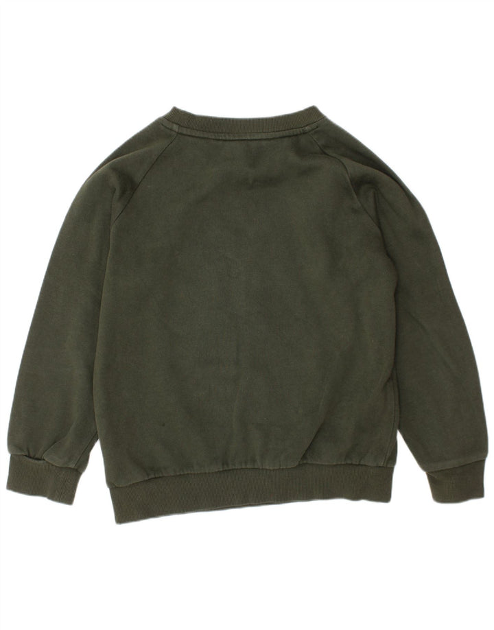 Свитшот ADIDAS с рисунком для мальчиков, 6-7 лет, хлопок цвета хаки