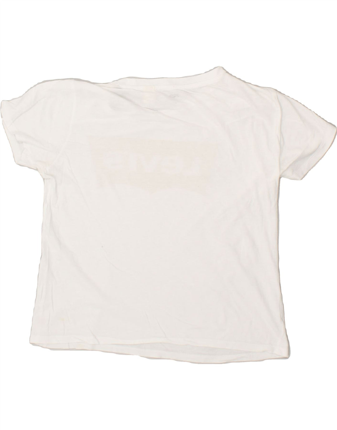 LEVI'S Womens Graphic T-Shirt Top UK 14 Medium White Cotton | Vintage Levi's | Thrift | Second-Hand Levi's | Used Clothing | Messina Hembry 