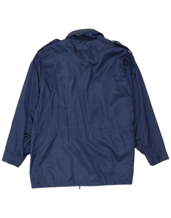 Pacific Trail Mens Hooded Military Jacket UK 42 XL Navy Blue Polyamide