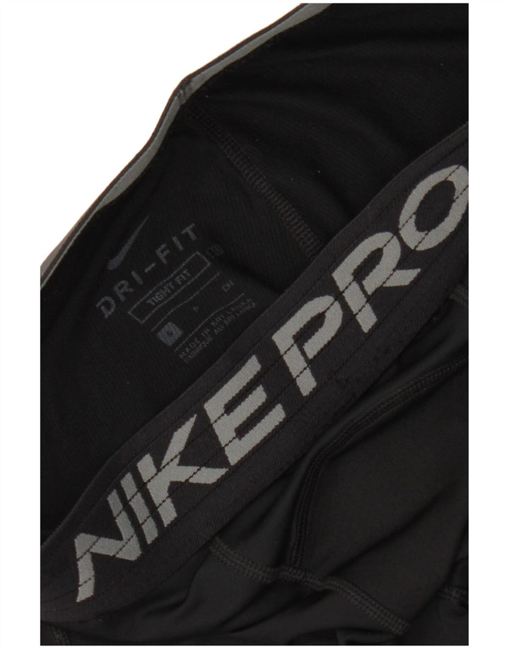 Мужские леггинсы с рисунком Nike Dri Fit, маленькие черные