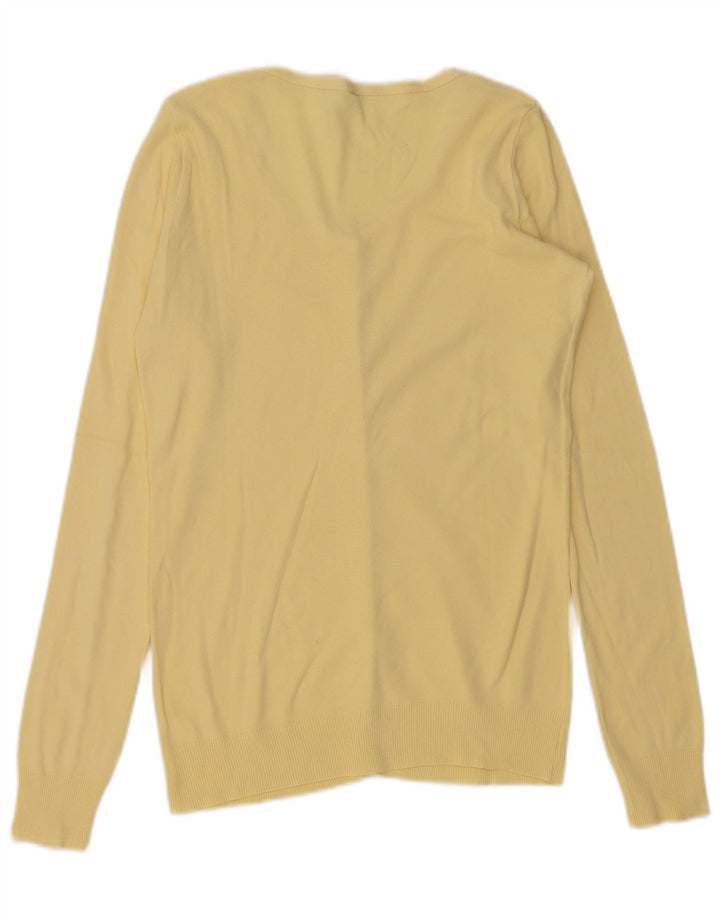 Женский кардиган Benetton UK 10, маленький желтый