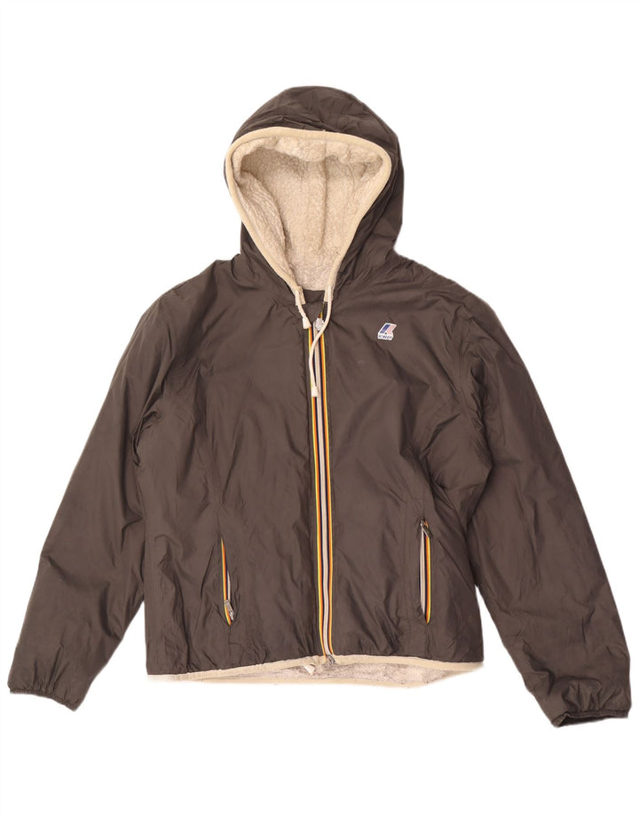 Мужская ветровка K-Way с капюшоном UK 38 Medium Grey Полиамид