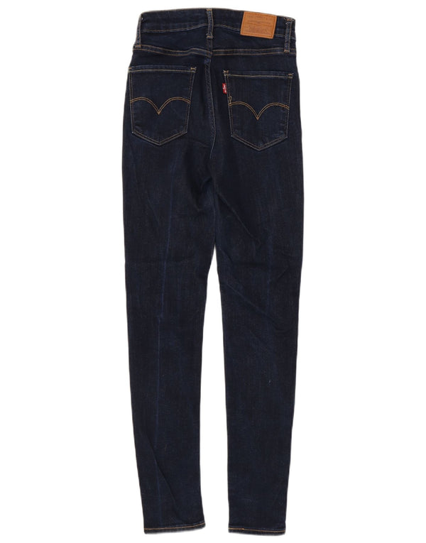 Женские джинсы скинни Levi's 721 с высокой посадкой W24 L28 Темно-синие из лиоцелла