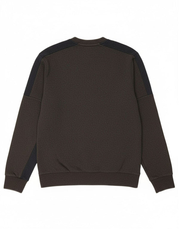 FARAH Mens Sweatshirt Jumper Medium Grey Colourblock Polyester