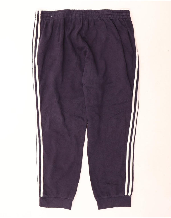 Adidas Mens Tracksuit Trousers Joggers 2XL Navy Blue Polyester