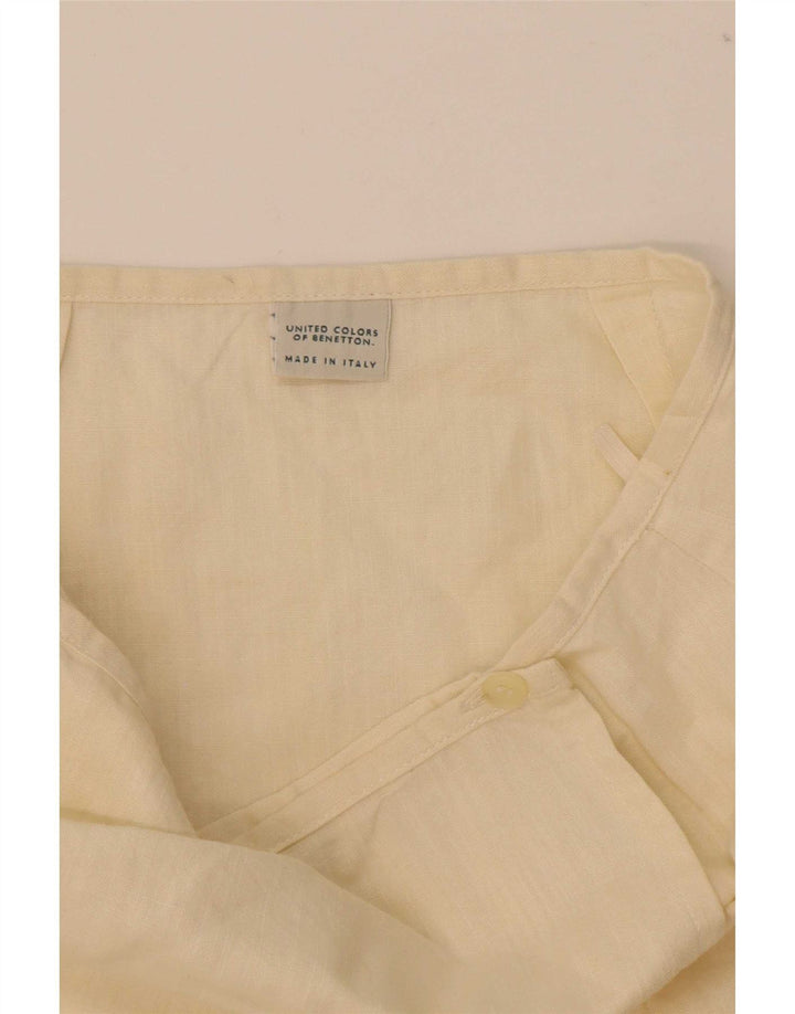 Женская мини-юбка с запахом Benetton IT 44 Medium W28 Бежевый хлопок
