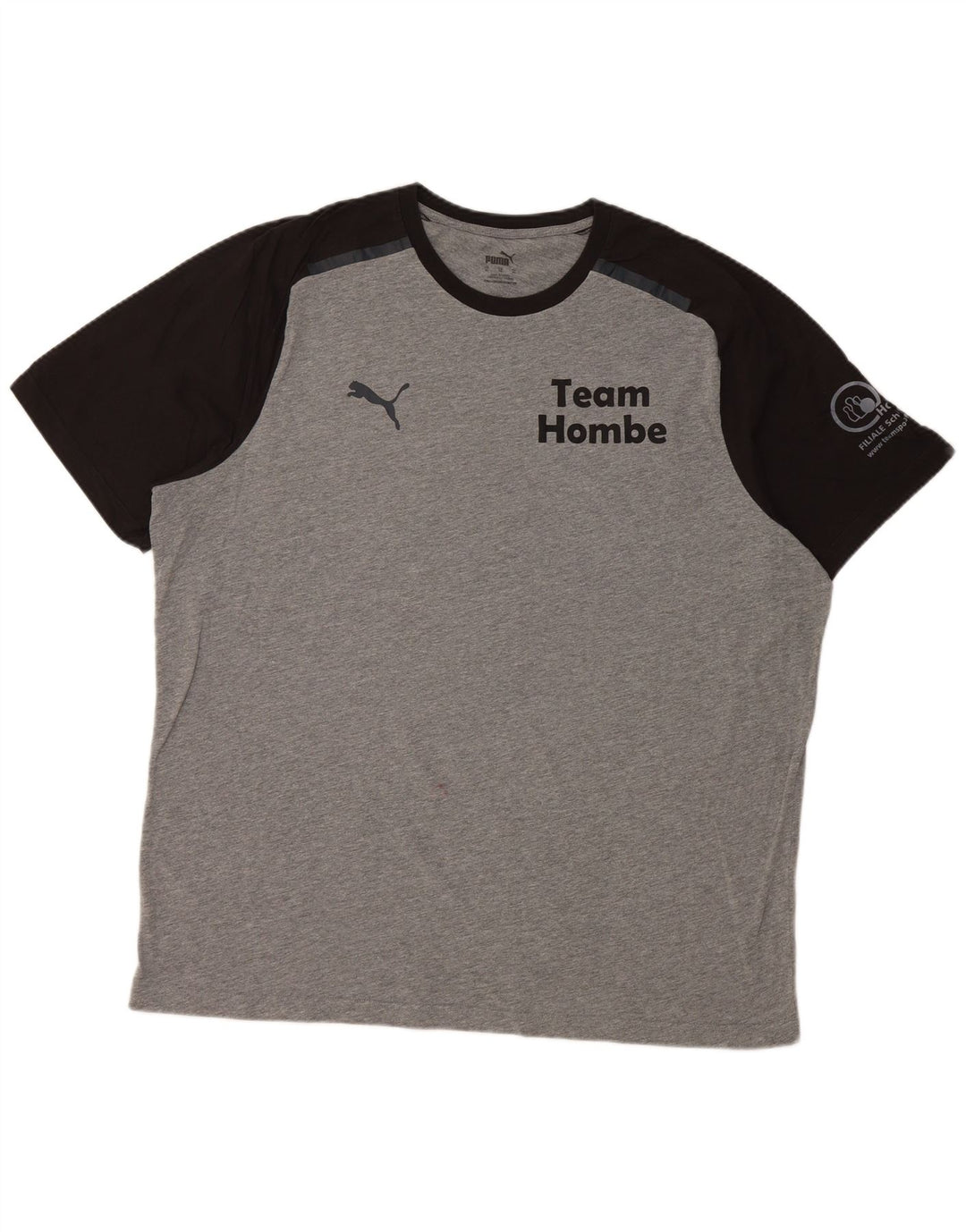 Мужская футболка с рисунком PUMA Top XL Серая с цветными блоками