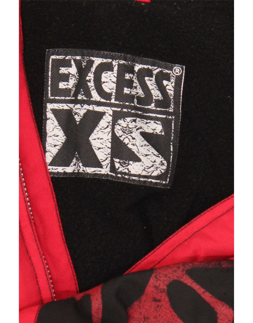 Мужская куртка-бомбер с графическим рисунком Excess XS UK 42 XL, красный полиэстер