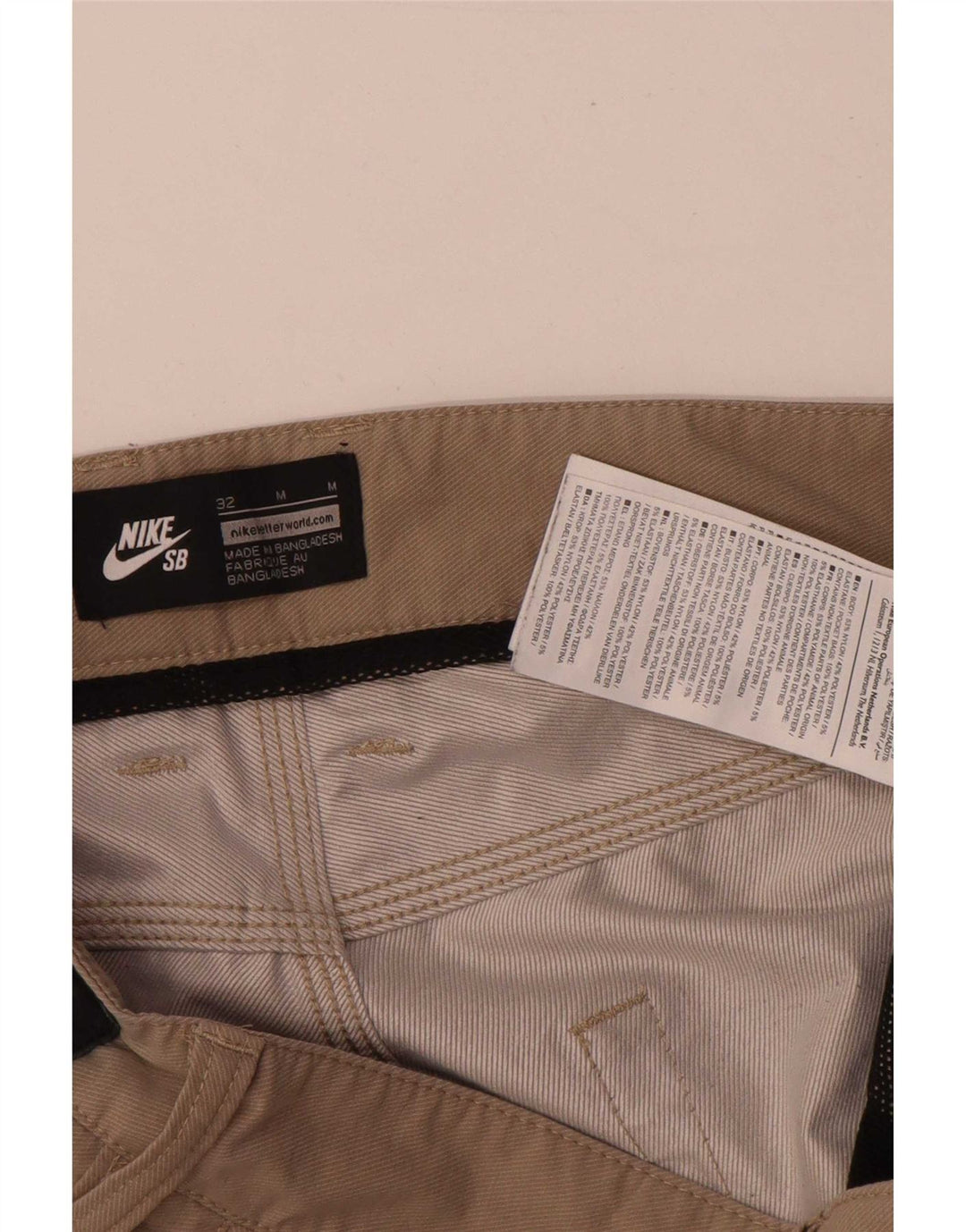 Мужские повседневные шорты Nike Regular W32, средний бежевый нейлон