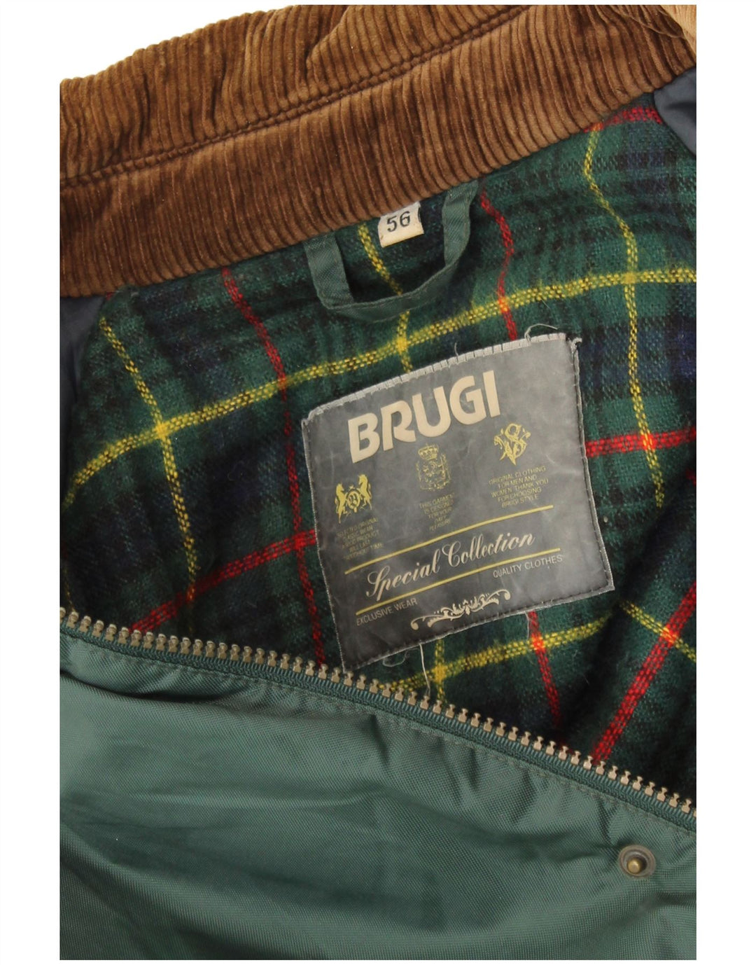 Куртка мужская BRUGI IT 56 3XL зеленая