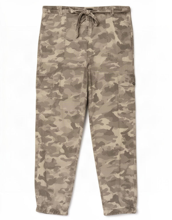 Женские брюки карго Marks & Spencer UK 14, большие W32 L28, серый камуфляж