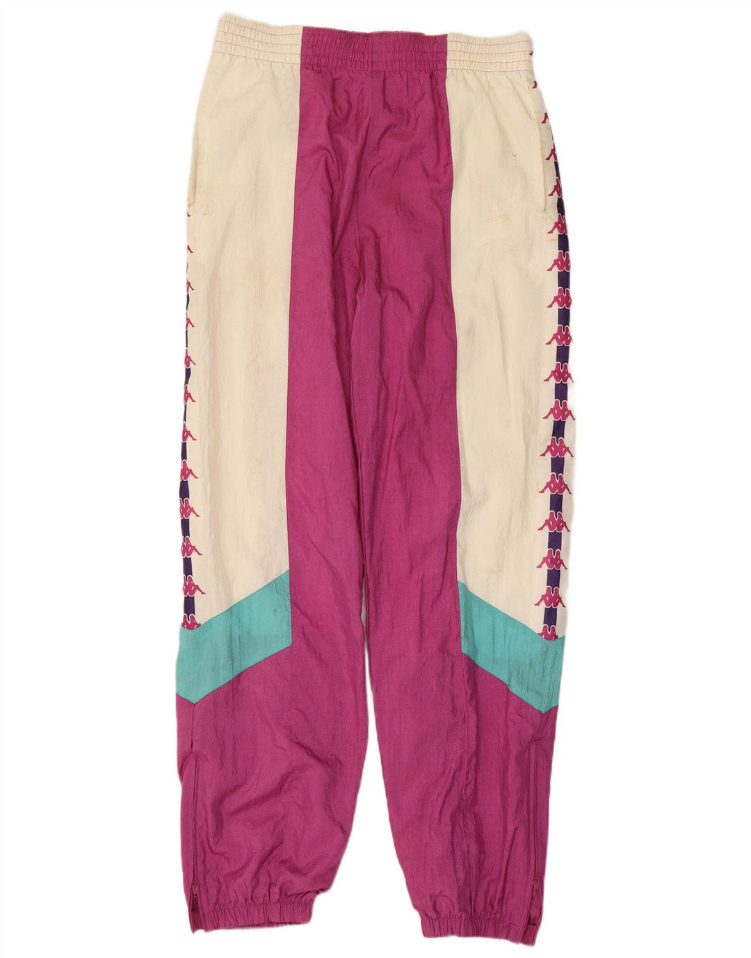 KAPPA Мужские спортивные брюки с графическим рисунком, джоггеры, большие розовые цветные блоки