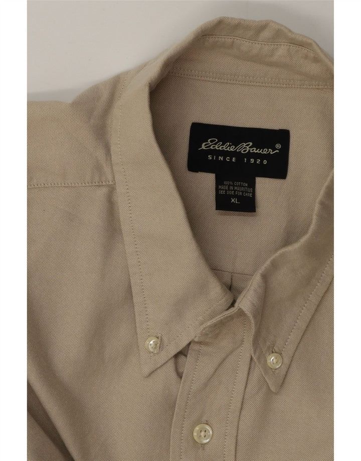 Мужская рубашка EDDIE BAUER XL, бежевый хлопок
