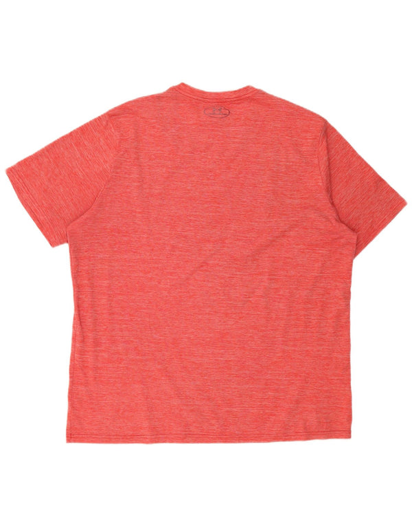 Мужская футболка Under Armour Heat Gear, верх 2XL, красный полиэстер с крапинками