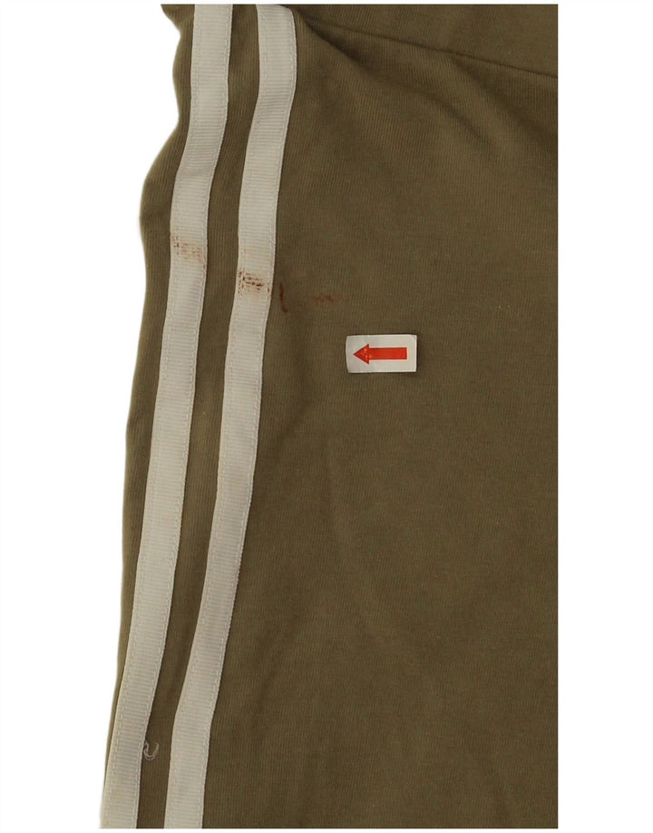 Женские леггинсы Adidas UK 12, хлопок среднего цвета хаки