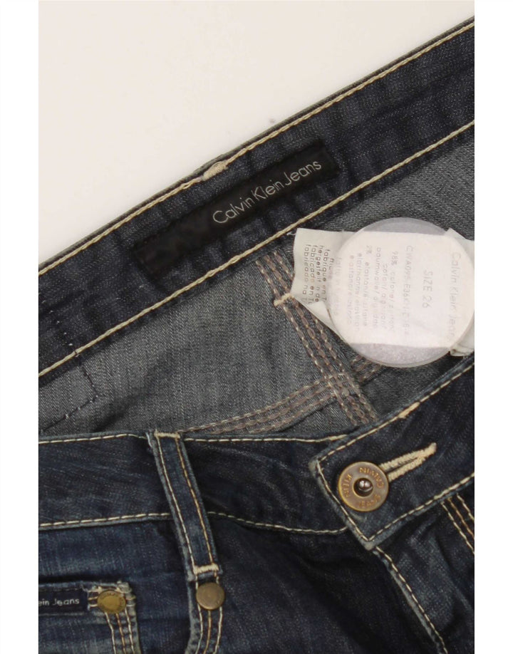Женские узкие джинсы Calvin Klein W26 L33, синий хлопок
