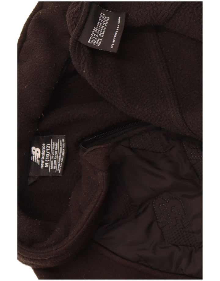NEW BALANCE Boys Fleece Jacket 10-11 Years Medium Black Polyester