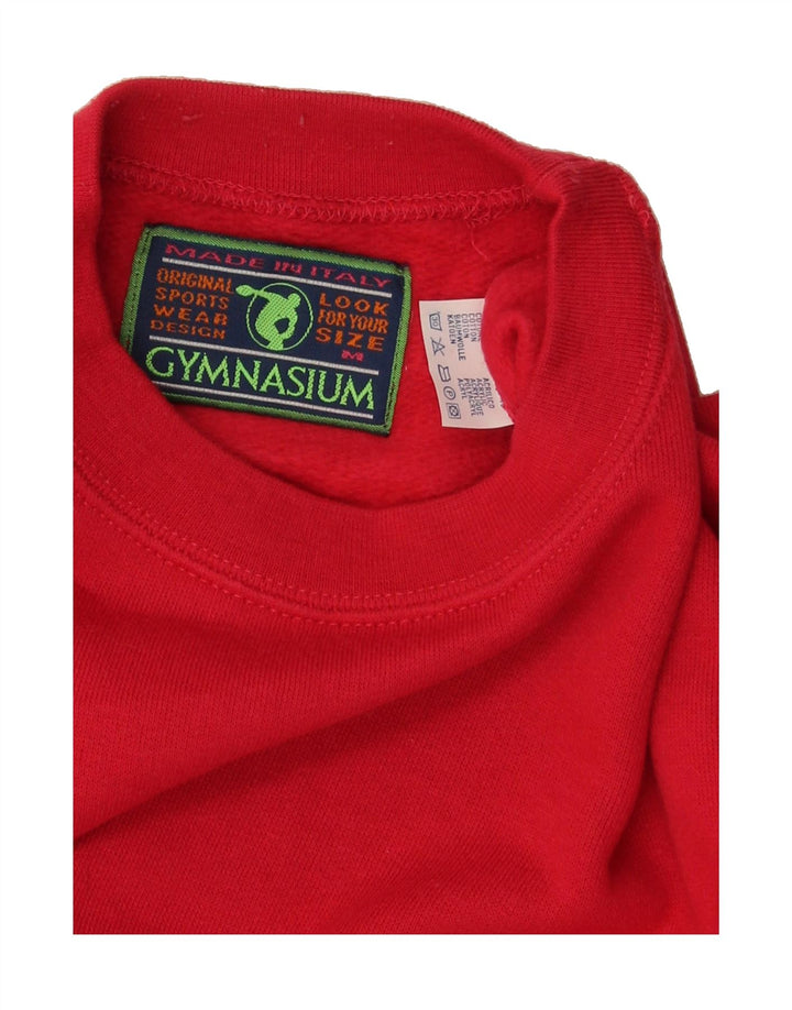 GYMNASIUM Mens Sweatshirt Jumper Medium Red Cotton Vintage Gymnasium and Second-Hand Gymnasium from Messina Hembry 