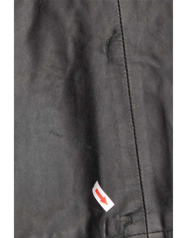 Винтажная мужская кожаная куртка IT 48 Medium Black
