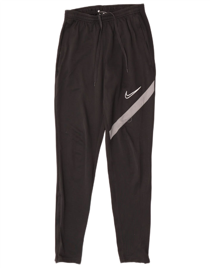 Мужские спортивные брюки Nike Dri Fit XS, черные полиэстер с цветными блоками