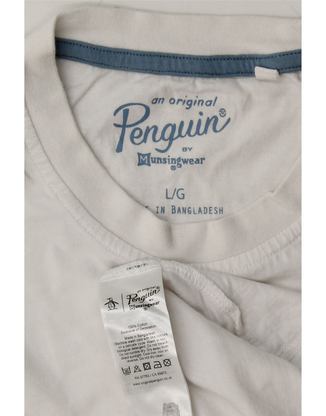 Мужская футболка PENGUIN, большой хлопок в белые пятна