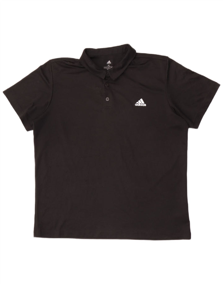 Мужская рубашка поло Adidas Aeroready XL, черный полиэстер