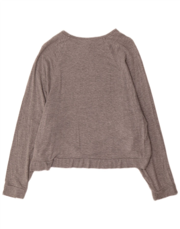 Женский джемпер оверсайз Topshop UK 12, средний серый вискоза