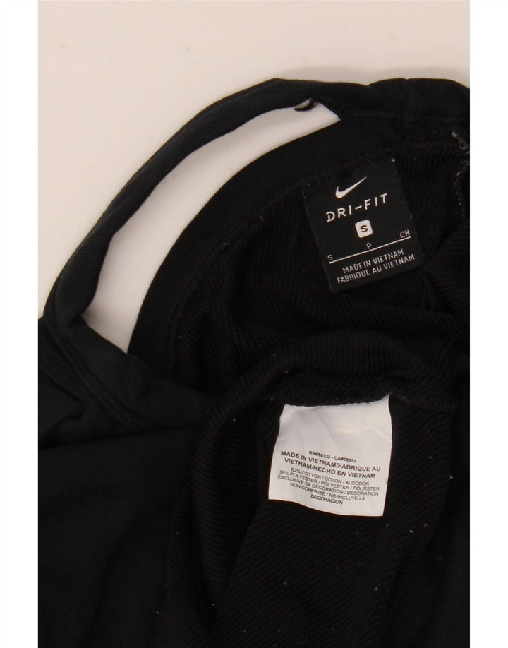 Женский джемпер большого размера Nike Dri Fit UK 10, маленький черный хлопковый