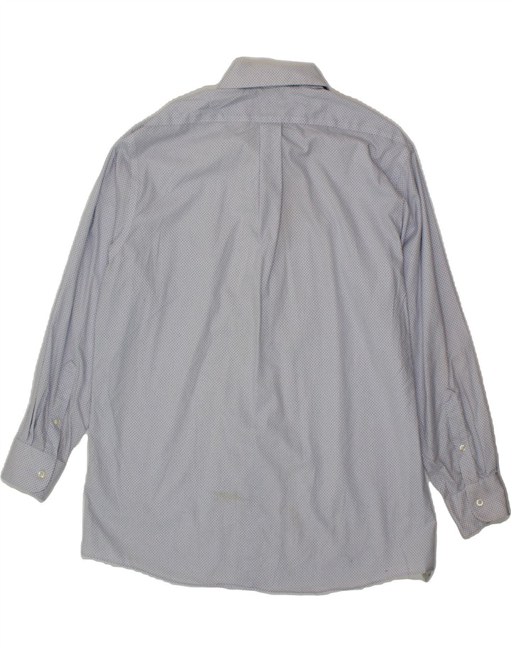 CHAPS Mens Abstract Pattern Regular Fit Shirt Size 16 1/2 Large Blue Vintage Chaps and Second-Hand Chaps from Messina Hembry 