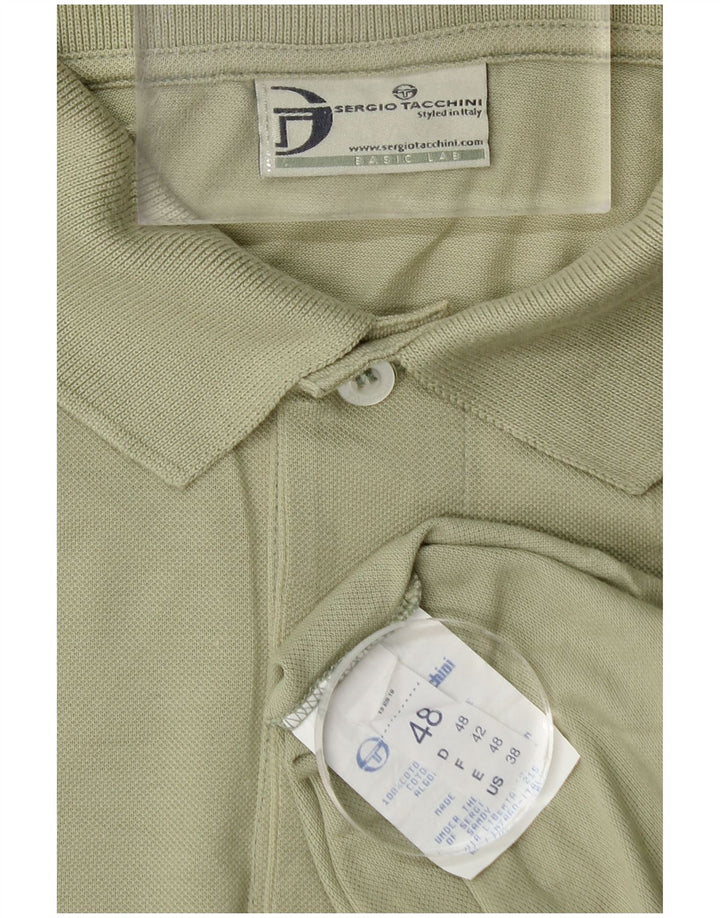 Мужская рубашка-поло Sergio Tacchini IT 48, средний зеленый хлопок