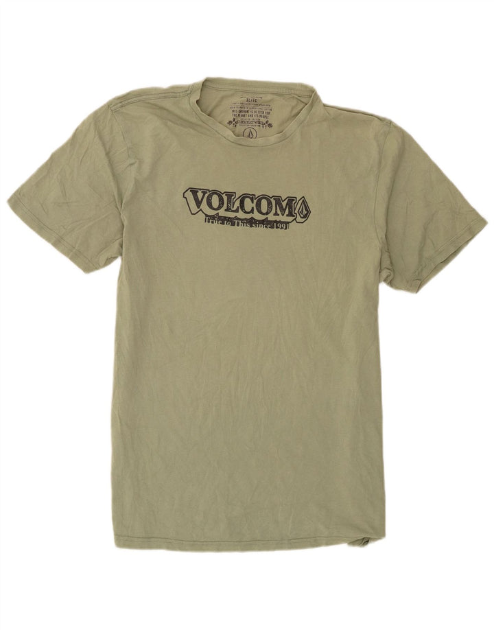 Volcom Мужская футболка с рисунком Top XL Зеленый хлопок