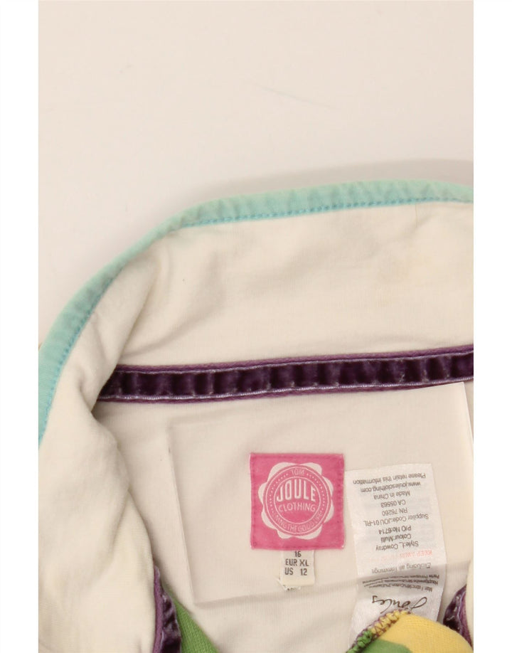 Женский свитер JOULES UK 16, большой, в разноцветную полоску