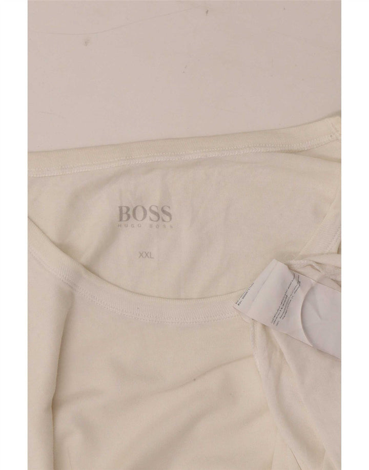 Мужская футболка Hugo Boss Top 2XL Белый Хлопок