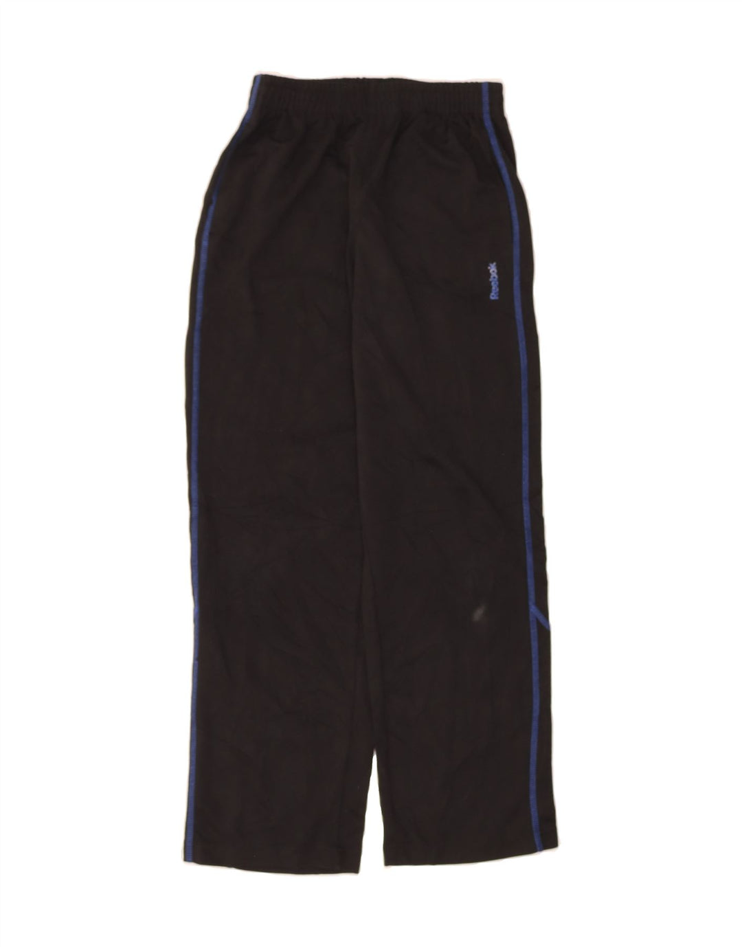 REEBOK Boys Tracksuit Trousers 11-12 Years XL Black Polyester Vintage Reebok and Second-Hand Reebok from Messina Hembry 