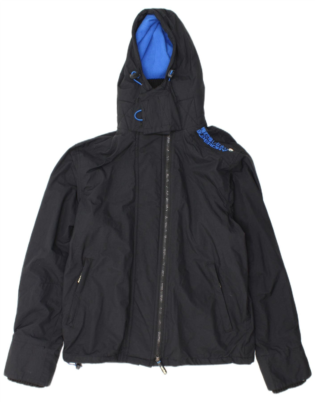 SUPERDRY Женская ветровка с графическим рисунком UK 14 Средний Черный