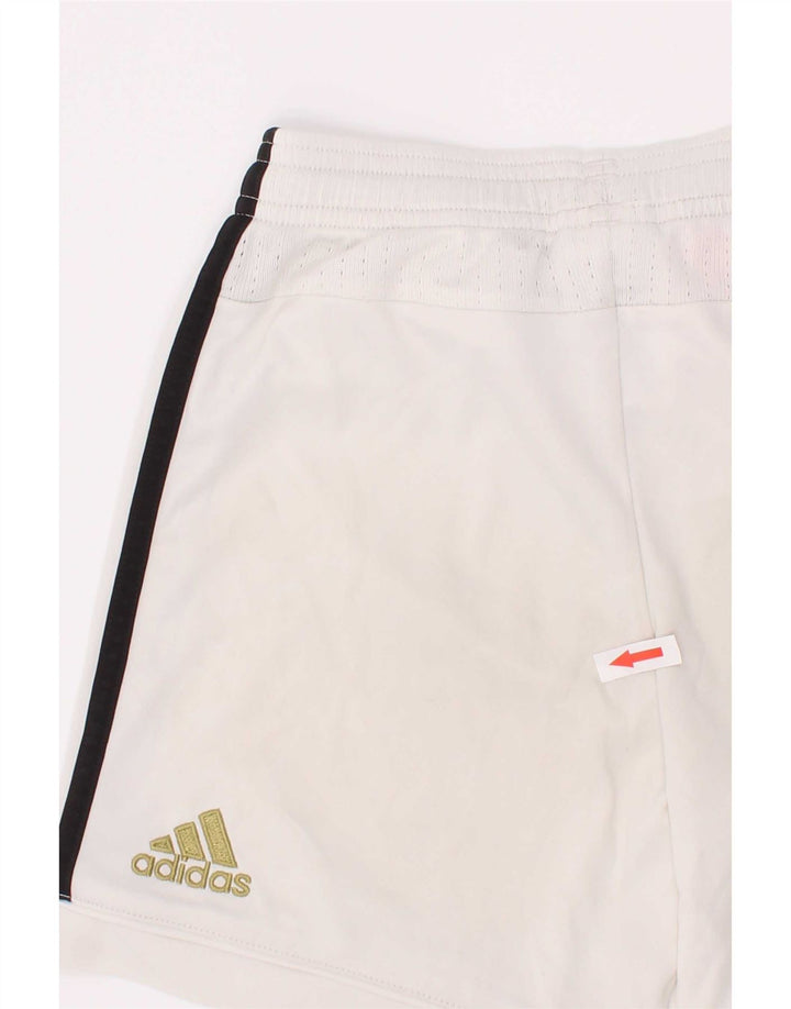 Спортивные шорты Adidas для мальчиков Juventus с рисунком, 7-8 лет, белый полиэстер