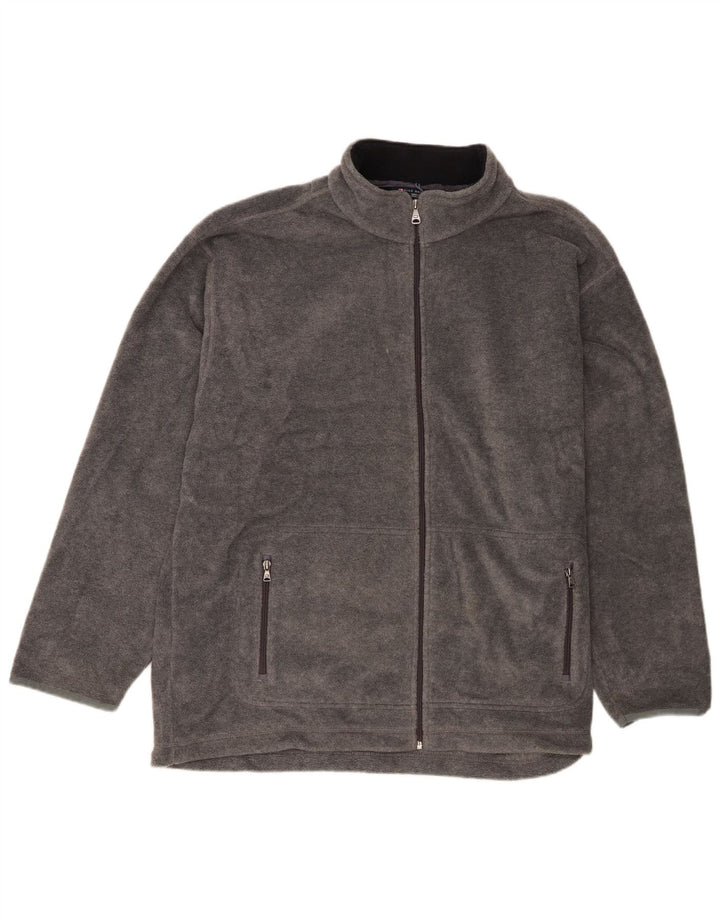 Мужская флисовая куртка Marks & Spencer UK 42 XL серая, полиэстер