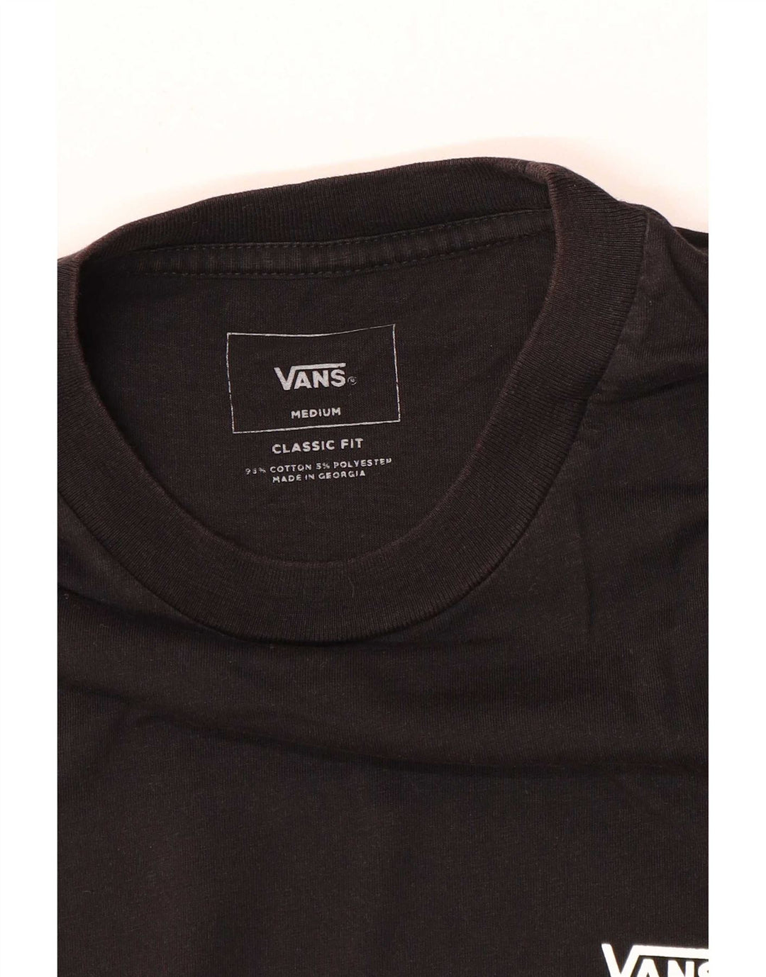 Мужская футболка классического кроя Vans, средний черный цветной блок