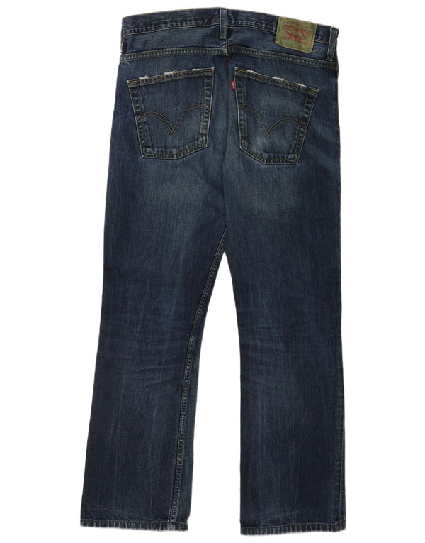 Levi's Mens 507 Bootcut Jeans W34 L34 Blue Cotton