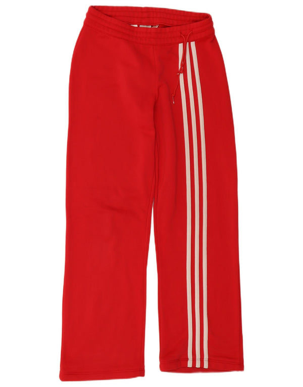 Женские спортивные брюки Adidas UK 12, средний красный полиэстер