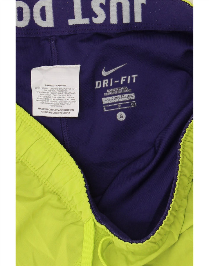 Женские спортивные шорты NIKE Dri Fit UK 10, маленькие зеленые, полиэстер